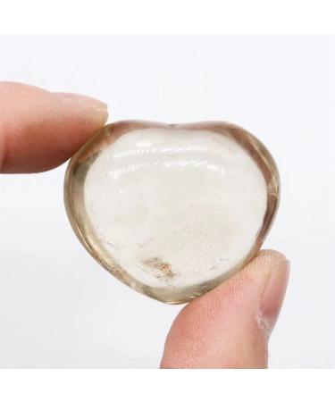 Natural Crystal Rough 1pc 40mm Natural Crystal Stones Dark Smoky Quartz Heart Beautiful Crystal
