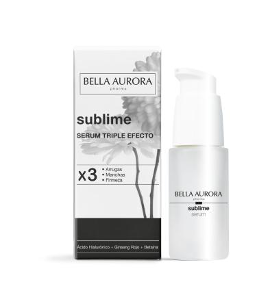 BELLA AURORA BELLA AURORA Sublime Triple Effect Serum 30ml anti-wrinkle and anti-dark spot provides firmness and elasticity to the skin illuminates the face with hyaluronic acid red ginseng and bitumen