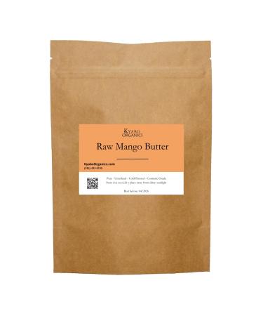 Kyabo Organic 100% Pure Mango Butter Raw Organic & Unrefined Chemical-Free Natural Skin Moisturizer Great for DIY Body Butters Soaps & Lotions (1 lb)