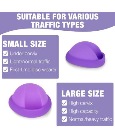 MineUp Menstrual Disc Set - Silicone Menstrual Cups for Sports & Swimming | 2 Pieces (Purple S+L) - Eco-Friendly Alternative to Tampons - Buy Online on GoSupps.com