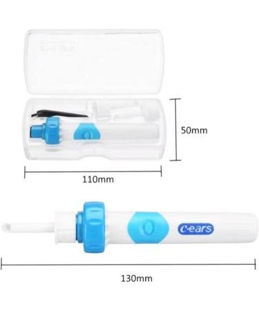 Ankrista Electric Ear Suction Device - Portable Automatic Ear Cleaner for Children and Adults (Blue) - Buy Online on GoSupps.com