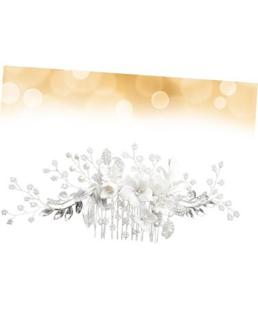 DOITOOL Tiara Women Hairpin Women Hair Comb Women Insert Comb Hair Comb Headpiece Floral Headdress Manual Bride Headgear - Buy Online on GoSupps.com