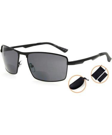 Eyekepper Bifocal Sunglasses for Men - 3.00 Black Outdoor Reading Glasses | Stylish & Functional Sun Readers - Buy Online on GoSupps.com