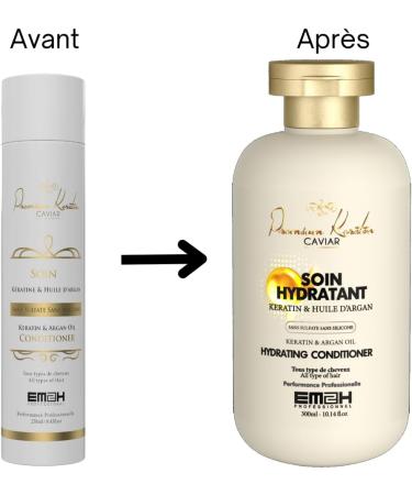 Premium Keratin Caviar kit d'hydratation intense et de r paration - 2 x 300ml - Buy Online on GoSupps.com