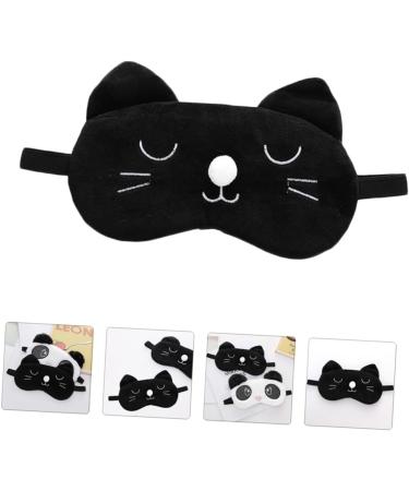 FOMIYES Funny Cat Eye Masks - 3 Pcs Cartoon Sleep Blindfolds for Adults | Panda Design Ideal for Sleep & Travel - Buy Online on GoSupps.com