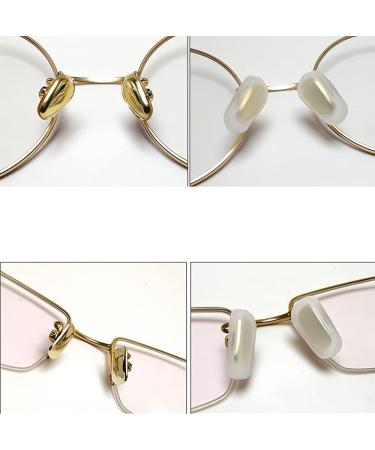 Silicone Slip-On Nose Pads Covers for Glasses - Anti-Slip Eyewear Protection in Frosted White - Buy Online on GoSupps.com