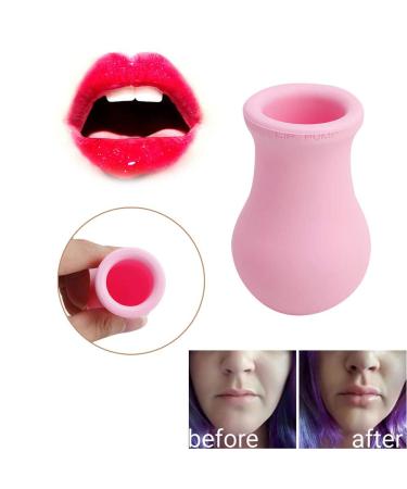 MonLiya Lips Enhancer Plumper Device - Pink Vase Type | Lip Pump Enlarger for Fuller, Bigger, Sexy Lips | Silicone Natural Pout Mouth Tool - Buy Online on GoSupps.com