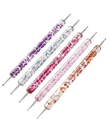 5Pcs Double-Headed Nail Art Dotting Pen Set | Acrylic Handle Nail Art Tools & Accessories for Creative Designs | Shop Internationally - Buy Online on GoSupps.com