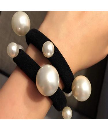 Solustre 10-Piece Pearl Hair Tie Set | Sweet Elastic Ponytail Holders for Women & Girls | Stylish Hair Accessories - Buy Online on GoSupps.com