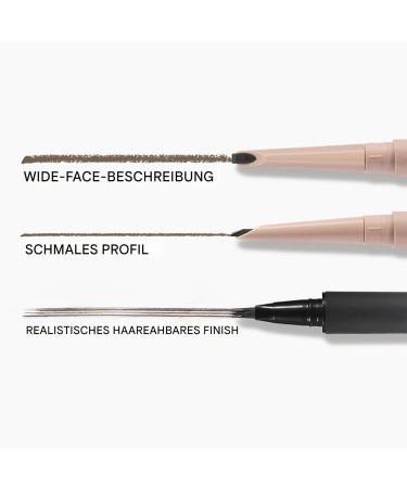 Pencil for Eyebrows Eye Brow Pencil Upgraded Liquid Eyebrow Pen Waterproof with 4Time Micro Fork Applicator 04 Gray Black - Buy Online on GoSupps.com