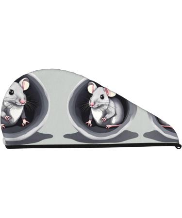 Super Absorbent Mouse in The Hole Hair Cap for Quick Drying | Soft Elastic Wrap for Long Thick Hair Ideal for Girls & Women - Buy Online on GoSupps.com