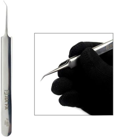 JF-605 Stainless Steel Curved Tip Tweezers New Xiecutecat - Buy Online on GoSupps.com