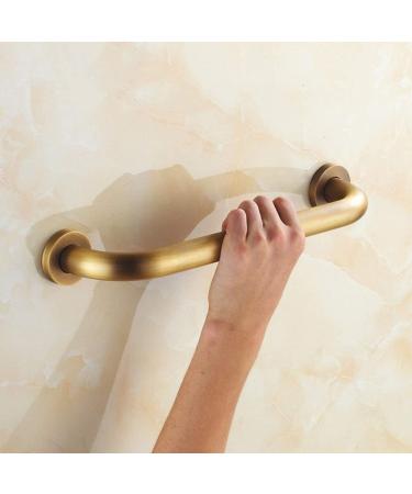 Grab rails for bathroom outdoor Grab Bars 40cm Bathroom Railings Wall Mounted Grab Rails Brass Brushed Safety Support Rail Handrails For Elderly/Disabled - Buy Online on GoSupps.com