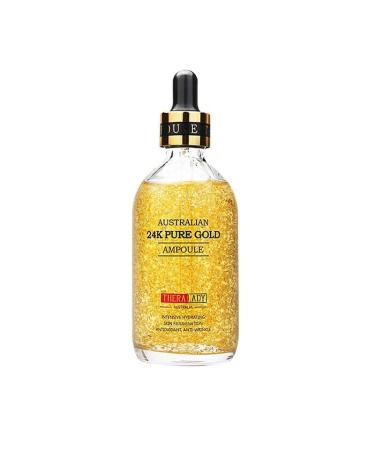 1PC Australian 24K Pure Gold AMPOULE Hydreating Lifting Moisturizing Firming Soothing Ampoule Facial Essence 100ml / 3.4fl. oz