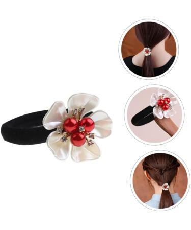 FRCOLOR hair accessories hair rope Multi- Petal Hair Ring pearl hair tie Premium Hair Scrunchies elastic hair rope elastic hair bands Christmas Miss Synthetic Shell Flower Resin Jiangnan - Buy Online on GoSupps.com