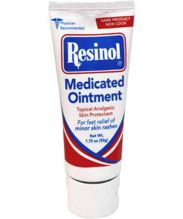 Resinol Medicated Ointment 1.75 oz Tube - Pack of 2 | Fast Relief for Skin Irritation - Buy Online on GoSupps.com
