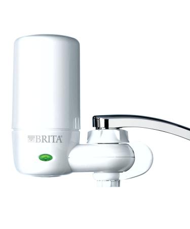 Brita Basic Faucet Water Filter System, White, 1 Count White Complete