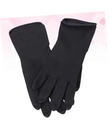HAPINARY 5 Pairs Hair Shampoo Gloves Hair Dye Glove Barber Gloves Hair Salon Gloves S Black - Buy Online on GoSupps.com