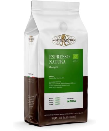 Miscela d'Oro Espresso Natura beans - Pack of 500 g - Buy Online on GoSupps.com