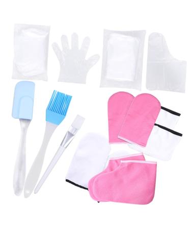 minkissy Hydratants pour Soin des Mains et Accessoire Spa pour Bain de Paraffine Lavable et R utilisable 17.5x6cm Rose