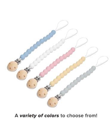 Premium Silicone Pacifier Clip | Safe & Secure Binky Toy Holder | Pink Unisex Design for Babies & Toddlers | Center Coast Collections - Buy Online on GoSupps.com