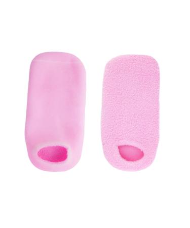 Ipetboom 1 Pair Dry Heel Spa Socks Spa Gel Socks Moisture Socks Gel Lining Socks Cotton Spa Socks Gel Dry Feet Socks Cotton Oil Socks Moisturizing Socks Pink Miss at Home