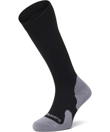 Sugar Free Sox Extra Wide Compression Socks - Premium Padded Footbed 15-20 mmHg for All Calf Sizes (1 Pair) - International Shipping Available - Buy Online on GoSupps.com