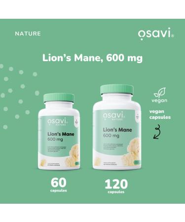Osavi Lions Mane 600mg 120 vegan caps - Buy Online on GoSupps.com