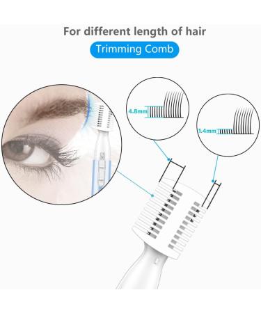 Eyebrow Trimmer - Precision Electric Razor for Women | Painless Facial Hair Remover | Battery-Operated & No Pulling Sensation - Buy Online on GoSupps.com