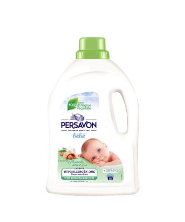 Persavon - Baby Detergent, with Organic Sweet Almond Extract, Hypoallergenic, Sensitive Skin, No Dye, 33 Washes - 1500 ml