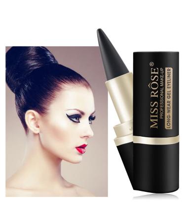 Buy Waterproof Black Eyeliner | Long-Lasting Gel Cream for Statement Eyes - Fast Drying & Smooth Application - Buy Online on GoSupps.com
