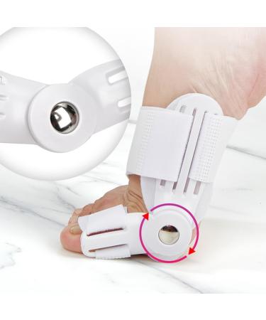 Buy WJRQD White Toe Support - Breathable Adjustable Fracture Recovery & Hallux Valgus Correction - Portable Toe Straightener for Home & Travel - Buy Online on GoSupps.com