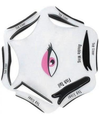 Rachlicy 6 in 1 Eyeliner Stencil for Eyes Cat Liner Makeup Tool with Eye Line Guide Template - Buy Online on GoSupps.com
