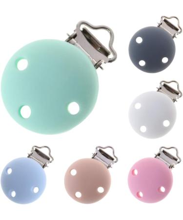 Wholesale Silicone Pacifier Clips - Round Rabbit Wreath Pendant - 30mm Multipurpose Toy Holder & Bib Clips - International Shipping - Buy Online on GoSupps.com