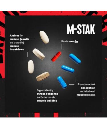Animal M-Stak 21 Count - Non-Hormonal Muscle Building Stack for Hard Gainers with Energy Complex - Buy Online on GoSupps.com