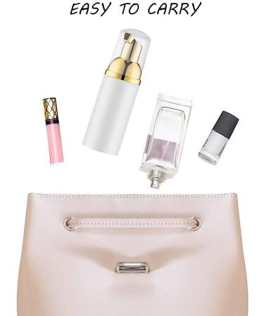Foam Pumping Potting - 6 Pack White Plastic Travel Bottles with Gold Pump for Hand Soap & Cosmetics (50ml) - Buy Online on GoSupps.com