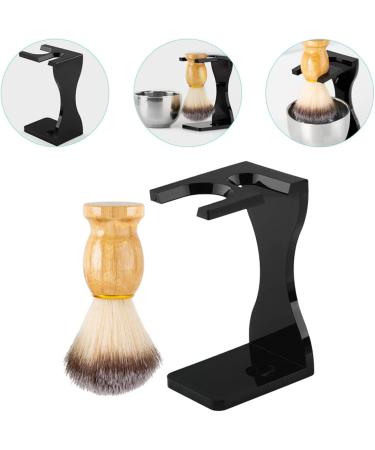 Frcolor Shaving Set - 2 Sets of Acrylic Shaving Stands & Brushes | Durable Razor Holder for Home Salon Use - Buy Online on GoSupps.com