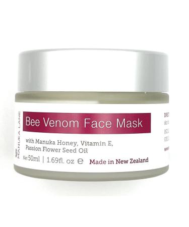 Manuka Lane Bee Venom Face Mask with Natural Honey Vitamin E Passion Flower Seed Oil Net 50ml