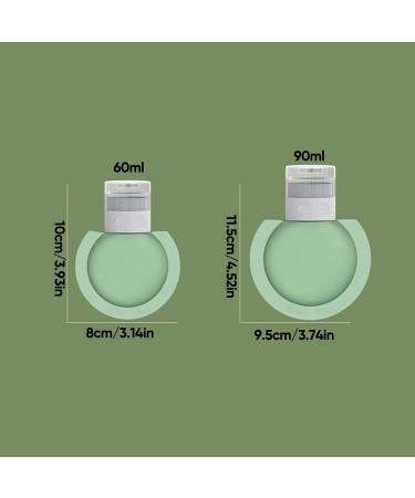 Portable Silicone Travel Bottles - 3 Pack (60ml/90ml) - Refillable Containers for Shampoo Lotion & Liquids - Ideal for Travel - Buy Online on GoSupps.com