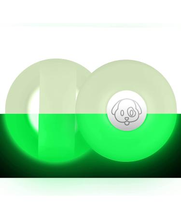 PKQtop protective cover compatible with Apple Airtag PET collar silicone protection case for airtags anti-wost locator protective cover compatible with airtag for dog collar school bag luminous green