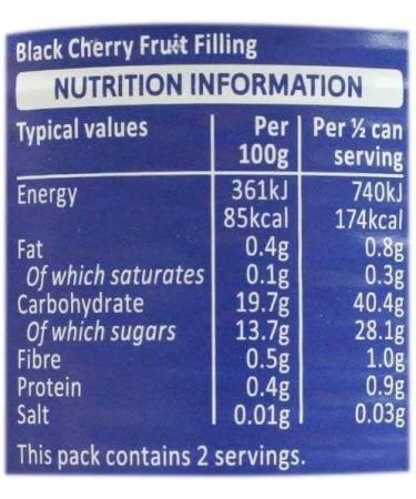 Princes Black Cherry Fillings and Toppings 410g - Buy Online on GoSupps.com