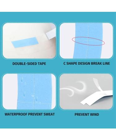 Fzzuzdlap 36 Piece Wigs Lace Tape Double Side Hair Blue Light Weight PU Waterproof Super Styling Hair Extension Piece - Buy Online on GoSupps.com