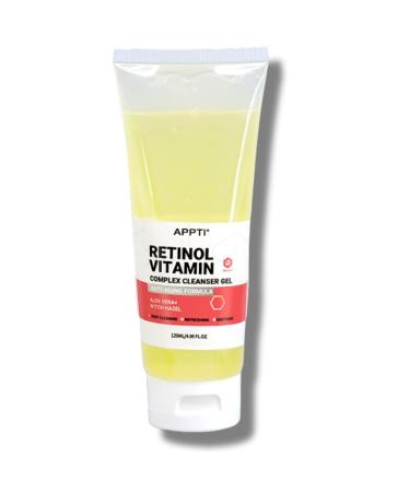 Retinol & Vitamin Complex Face Cleanser Gel Aloe Vera Face Wash for Oily Skin & Gently Cleaning Pores Gentle Face Wash to Purify Soothe & Calm Refreshing Gel Facial Cleanser for Sensitive Skin