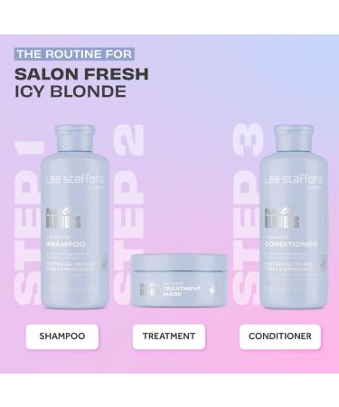 Lee Stafford Blue Toning Hair Mask - Best Conditioning Mask for Bleach Blonde & Highlighted Hair | Corrects Brassy Tones | 6.7 Fl Oz - Buy Online on GoSupps.com