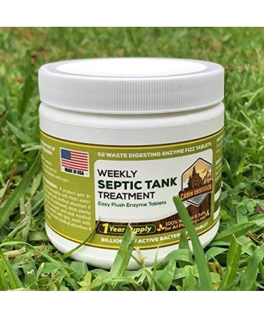 Septic Tank Treatment Tablets | 52 Weekly Fizz Tabs | 1 Year Supply | Safe for Plumbing | Natural & Effective - Buy Online on GoSupps.com