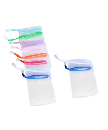 FOYTOKI 10pcs Soap Foaming Net Soap Bag Scrubber Soap Mesh Bags for Soap Bars Soap Bar Saver Bag for Shower 15X9cm As Shown