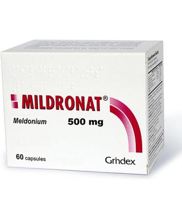 GRINDEX Mildronate Meldoium 500mg 60 Cap - Buy Online on GoSupps.com