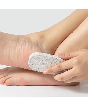 Plksei 2 Piece Natural Pumice Stone Set - Effective Bimsstein Foot Care for Dead Skin Removal | Gentle Foot Scrub - Buy Online on GoSupps.com
