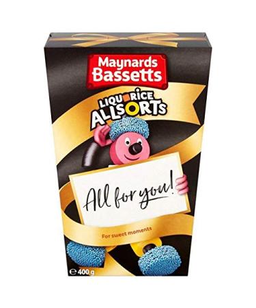 Maynards Bassetts Liquorice Allsorts Carton - 400g (0.88 lbs)