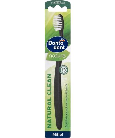 Buy Dontodent Toothbrush Nature - Natural Clean Medium (1 pc) | Eco-Friendly Oral Care for Global Shipping - Buy Online on GoSupps.com
